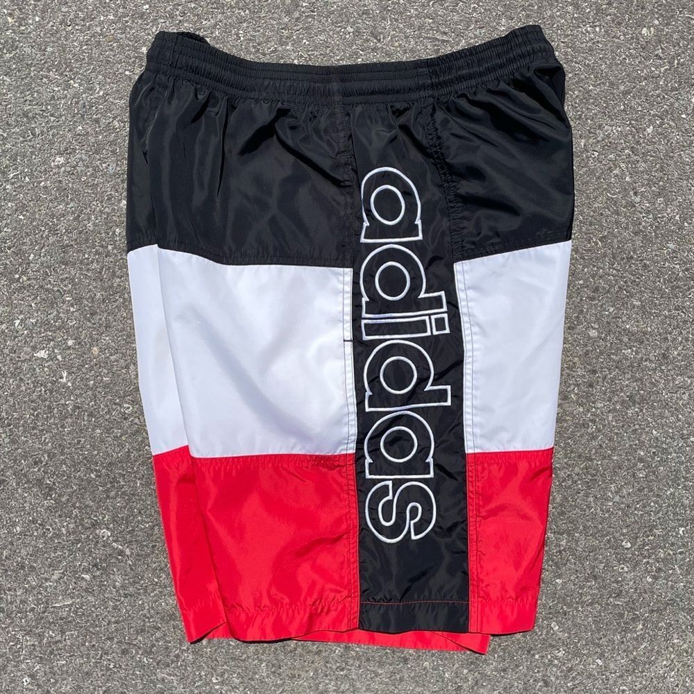 Color Block Spellout Adidas Vtg 1990s Shorts Men's (S)